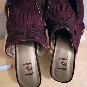 Lei Burgundy Suede Women's Loafers